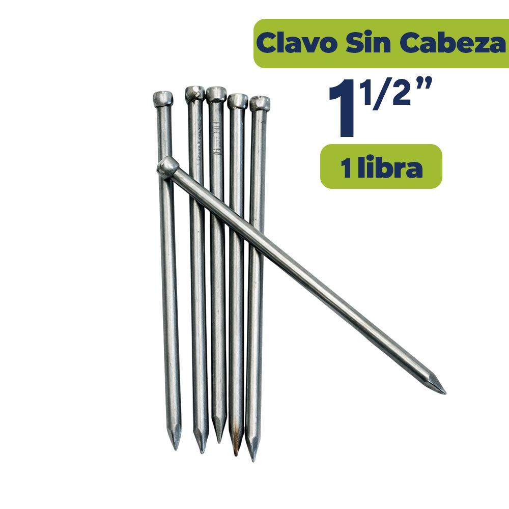 CLAVO ALAMBRE SIN CABEZA 1 1/2 (LBS)