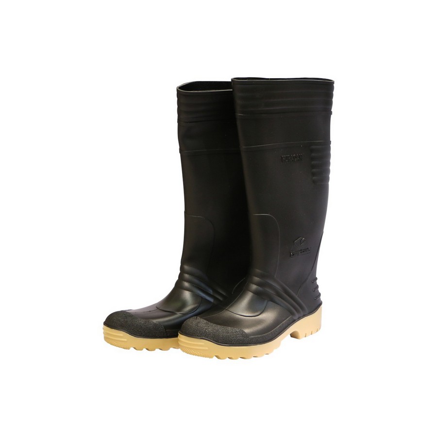 BOTA HURACAN NEGRA/BEIGE N° 45 (PAR)