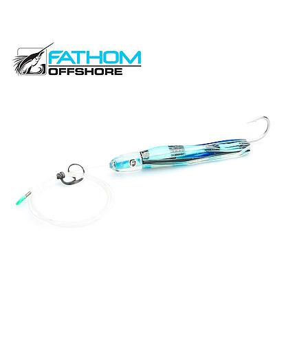 FATHOM TROLLING LURE TL01SM-02-PR 8PULG ANGEL WING ICE BLUE SHELL