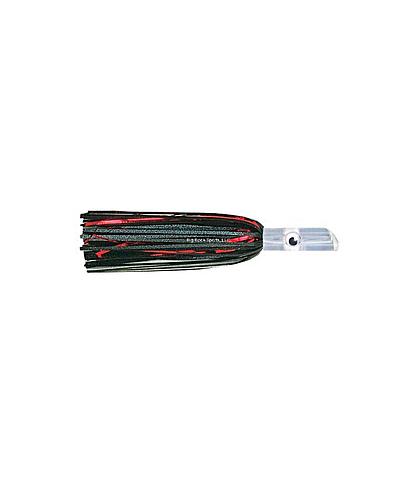 LIL SWIMMER TROLLING LURE C&H CH-LSW19 BLACK/RED MYLAR SKIRT
