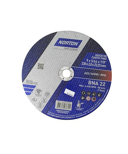 DISCO PARA METAL NORTON T41 9 X 2.0 MM BNA22