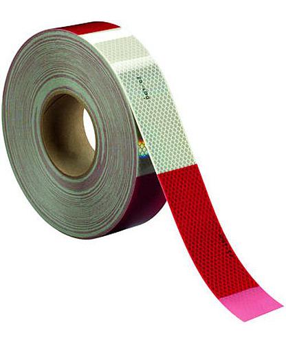 CINTA REFLECTIVCINTA REFLECTIVA VINIL ROJO/BLANCO 2 PLG. 3M 7000004885 (PIE)