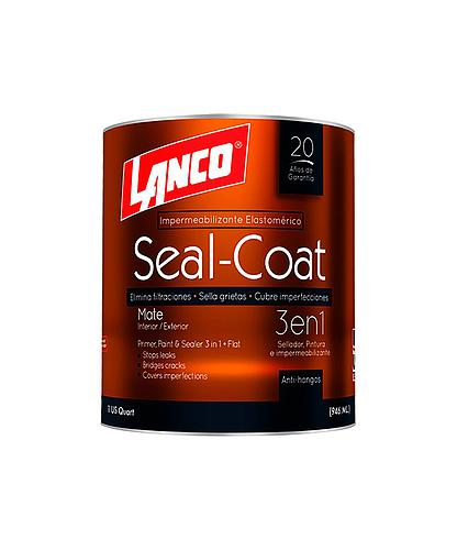 PINTURA ELASTOMERICA 3 EN 1 SEAL-COAT BLANCO 1/4 LANCO SC 200-5 (NC)