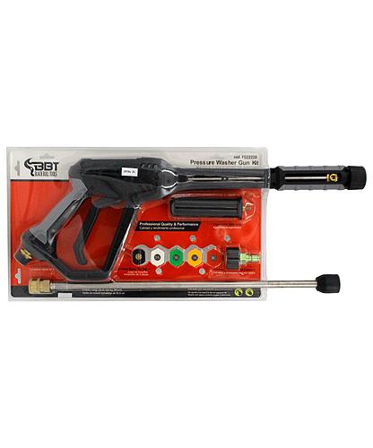 KIT UNIVERSAL 4000PSI PARA HIDROLAVADORA PISTOLA + LANZA + ACOPLE + BOQUILLAS BBT FG22228