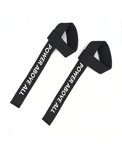 STRAPS PARA MUÑECA LEVANTA PESAS NEGRO 62CMS (PAR)