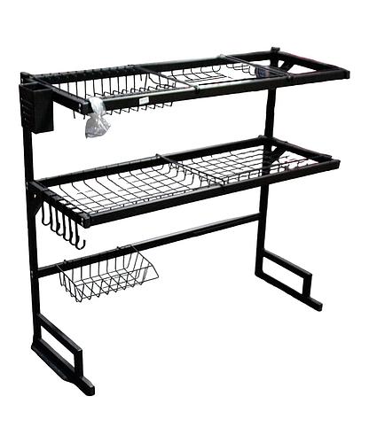 ESCURRIDOR DE PLATOS METALICO 2 NIVELES 76X85X31CM KC-30691