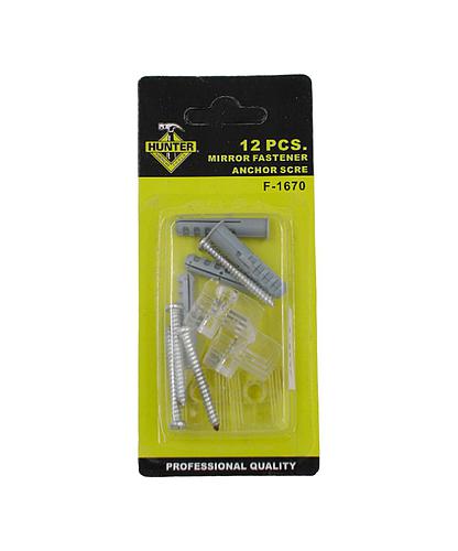 GRAPA PARA ESPEJO (CLAVO-ANCLA) 12PCS F-1670