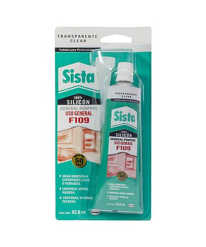SELLADOR SILICON USO GENERAL TRANSP. 82.8ML F109 SISTA (DESCR)