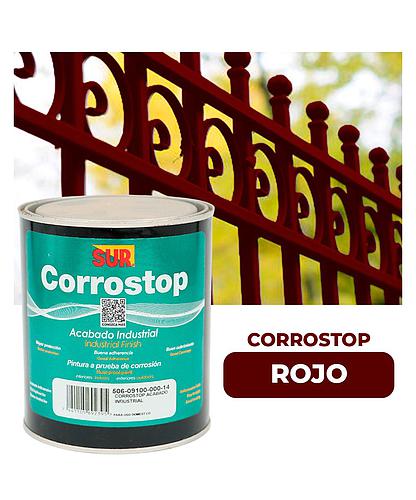 ANTICORROSIVO CORROSTOP 9100 ROJO 1/4 GAL. SUR (NC)