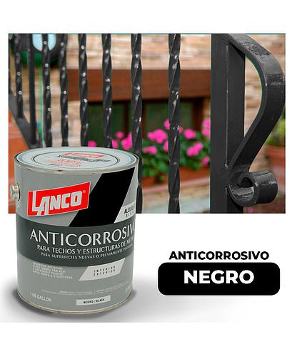 ANTICORROSIVO MATE PLUS NEGRO GLN LANCO