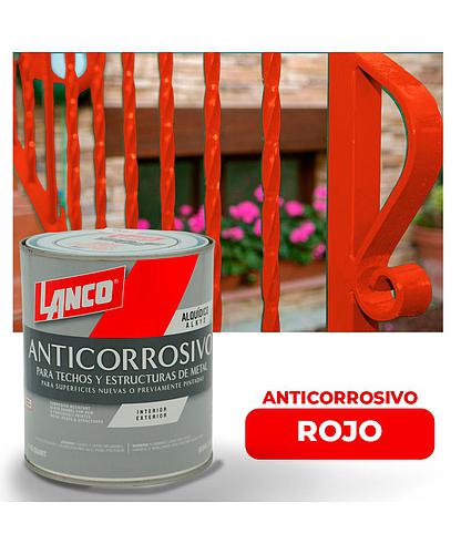 ANTICORROSIVO MATE PLUS ROJO 1/4 LANCO (NC)