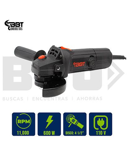 PULIDORA ELECT. 4 1/2 PLG. 600W 110V 11,000 RPM BBT KMS9523
