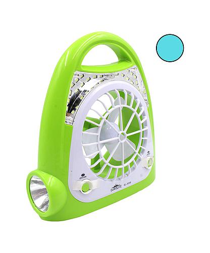 VENTILADOR RECARG. PORTATIL CON LAMPARA 23CM EL-3039 (NC)
