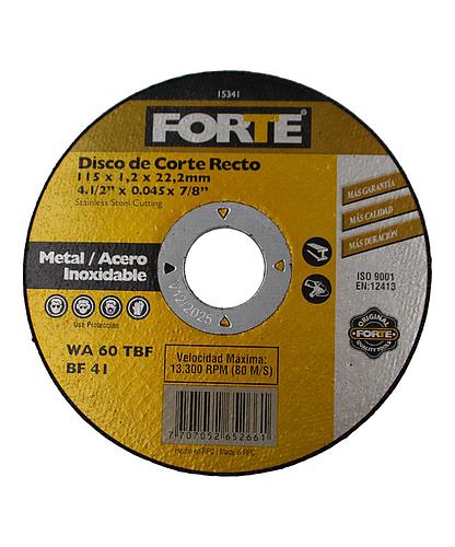 DISCO FORTE PARA MET. 1.2MM X 4 1/2 PULG 15341