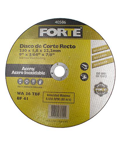 DISCO FORTE PARA MET. 1.8MM X 9 PULG 40586