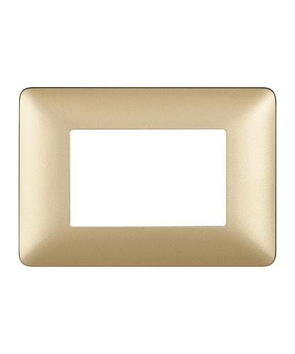 PLACA 3 MODULOS ORO MATIX BTICINO AM4803MGL (DESC)