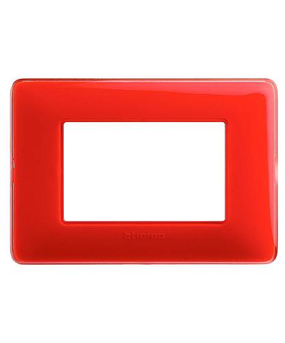 PLACA 3 MODULOS CORAL MATIX BTICINO AM4803CRD (DESC)