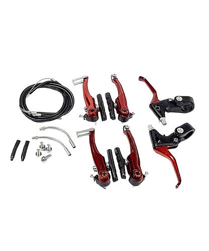 QUIJADAS V-BRAKE ALUMINIO ROJO JUEGO