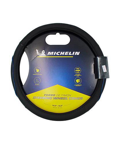 FORRO PARA TIMON AUTO MICHELIN NEGRO/AZUL ML-1003-NAZ