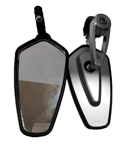 ESPEJO RETROVISOR PARA MOTO SILVER TM-1208-SIL (PAR)