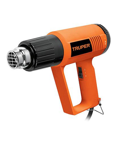 PISTOLA DE CALOR PROF. 127V 2000W 16A CON KIT CALAFATEO TRUPER 16432