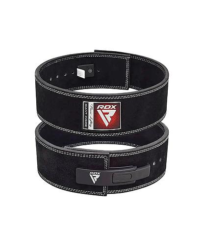 CINTURON PARA LEVANTAMIENTO PESAS RDX PRO CUERO NEGRO PLUS-L WBL-4LB-L+