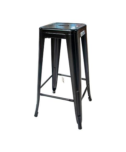 BANCO PARA BAR METAL 78CM NEGRA BC-237-BLK