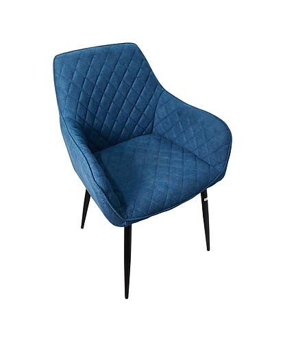 SILLA PARA SALA TERCIOPELO AZUL CON RESPALDO Y REPOSABRAZOS CH-873-BLUE