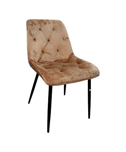 SILLA PARA SALA TERCIOPELO CHOCOLATE CON RESPALDO CH-944-MOCHO