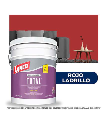 PINTURA TOTAL ACRILICA LATEX ROJO LADRILLO CUBETA TL2792 (NC)