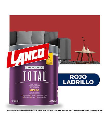 PINTURA TOTAL ACRILICA LATEX ROJO LADRILLO GLN TL2792 (NC)