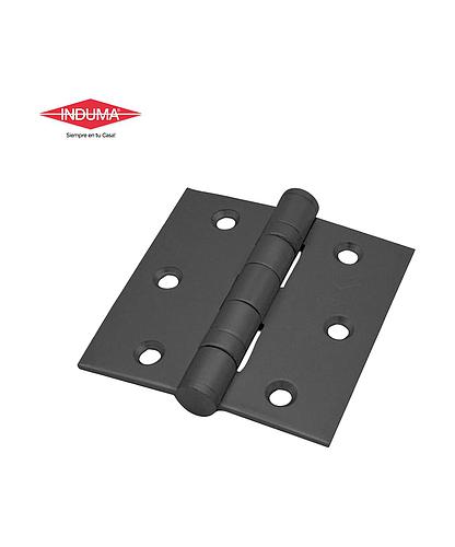 BISAGRA INDUMA 3X3 NEGRO MATE CON TORNILLO (PRS)