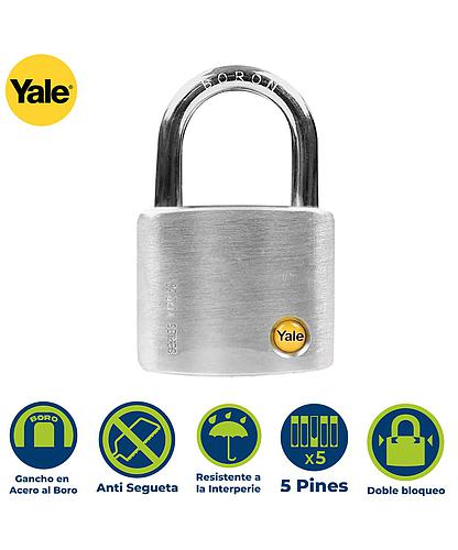 CANDADO ACERO PARA EXTERIOR 70MM YALE 120-70