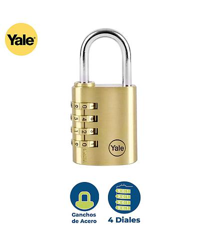CANDADO COMBINACION LATONADO 40MM YALE 150-40 8502/151-40 0011773