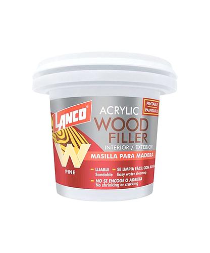MASILLA ACRILICA PARA MADERA COLOR PINO 8OZ. LANCO WF827-7