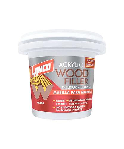 MASILLA ACRILICA PARA MADERA COLOR CEDRO 8OZ. LANCO WF830-7