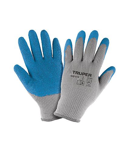 GUANTE POLIESTER RECUBRIMIENTO LATEX RUGOSO L TRUPER 15267