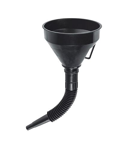 EMBUDO PLASTICO FLEXIBLE 500ML CON FILTRO REJILLA TRUPER 11207