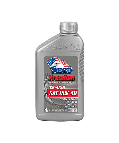 ACEITE SAE 15W40 SEMI SINTETICO PARA MOTOR DIESELO GAS. 1QT ABRO
