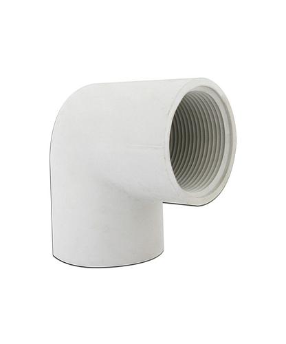 CODO PVC CON ROSCA 1/2 * 90