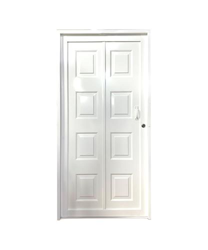 PUERTA METALICA ECON. 8 TABL. 2X1 MTS. IZQ. CON MOCHETA HECASA