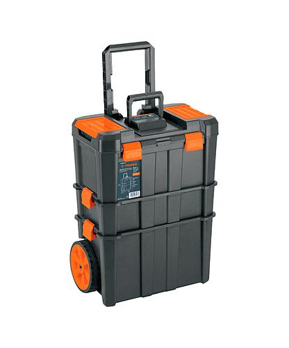 CAJA HERRAMIENTA PLASTICA TRUPER CON RUEDAS 14GAL 19X25PULG 102644