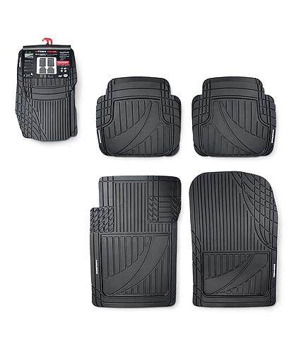 ALFOMBRA PREMIUM CAUCHO NEGRO 4PCS LF-16010