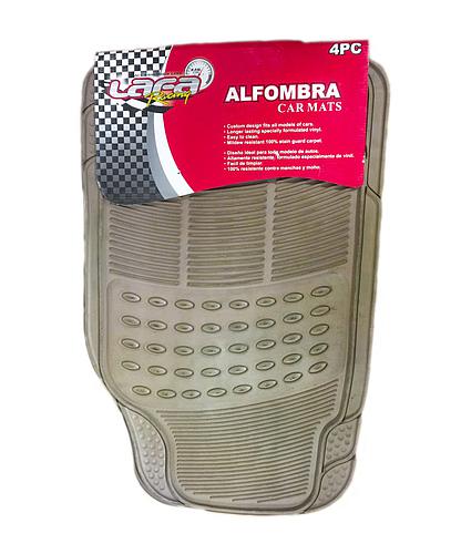 ALFOMBRA CAUCHO CREMA 4PZS SET 2327NP-C (NC)