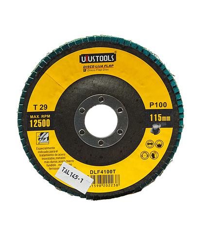 DISCO LAMINADO METAL 4 1/2 PULG X 7/8 GRANO 100 DLF4100T (NC)