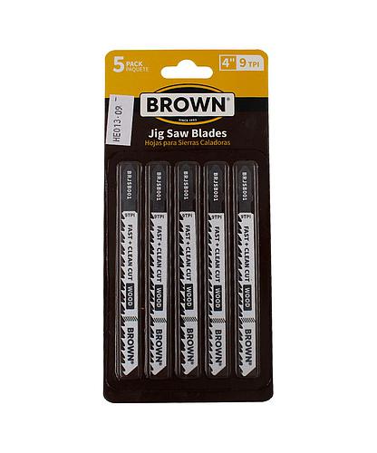 REPUESTOS CALADORA MADERA 4 PULG-9D-5PCS BRJSB001