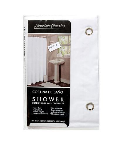 CORTINA PARA BAÑO FORRO PLAST. SC-727/SC-LIN03WHI
