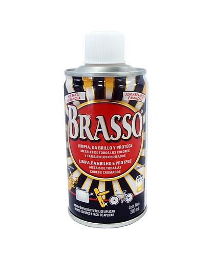 LIMPIADOR LIQUIDO PARA METAL 200ML. BRASSO