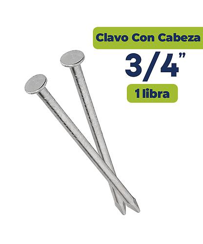 CLAVO ALAMBRE CON CABEZA 3/4 (LBS)