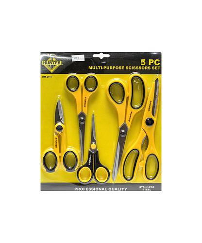 TIJERAS MULTIUSO JGO.  5 PZS HM-2111